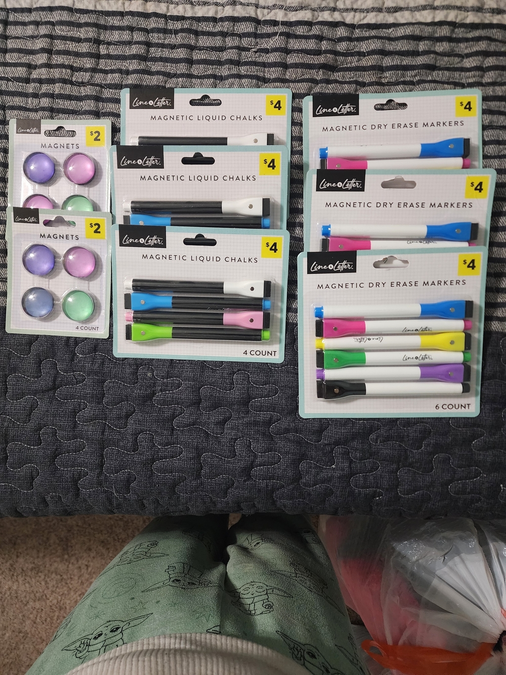 Magnetic Dry Erase & Liquid Chalk Marker Set - Assorted Colors